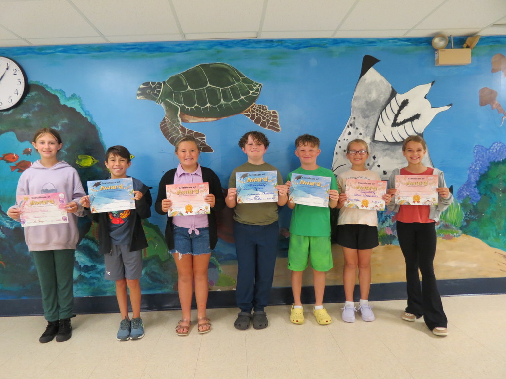4th Grade Students of the Month 