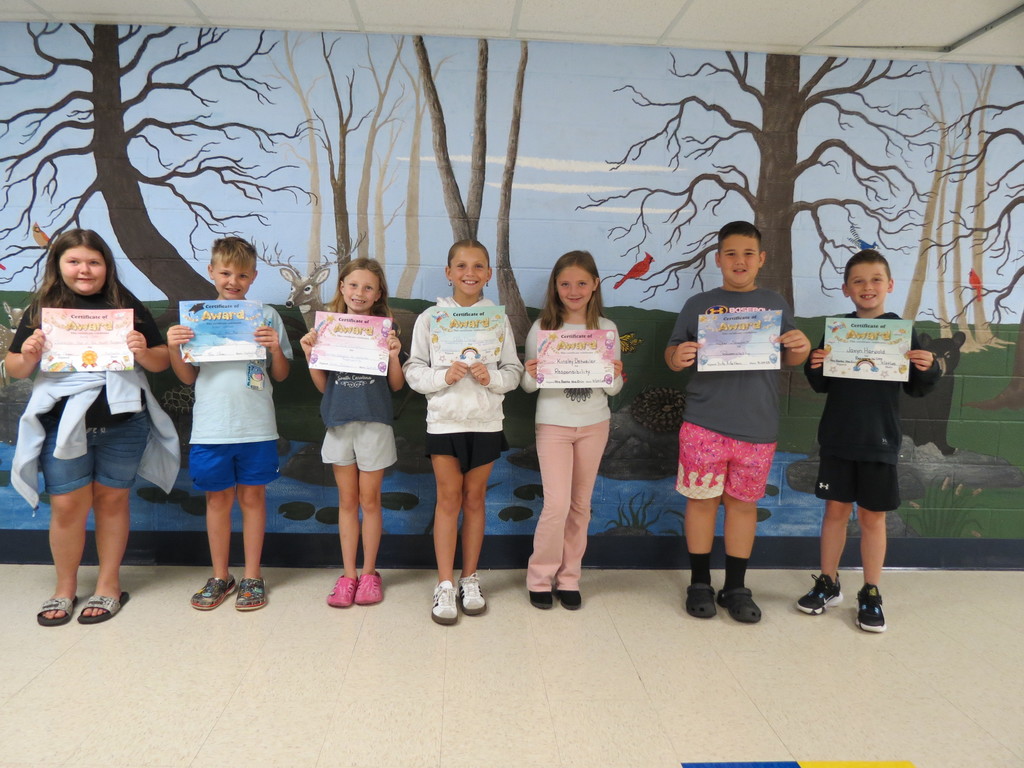 3rd Grade Students of the Month 