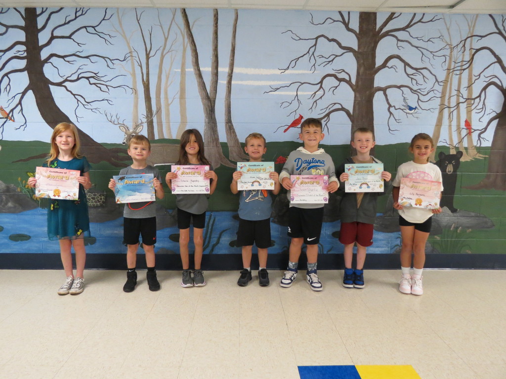 1st Grade Students of the Month 