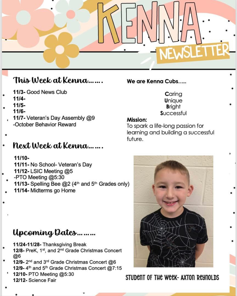 KES Parent Newsletter 11.3.25