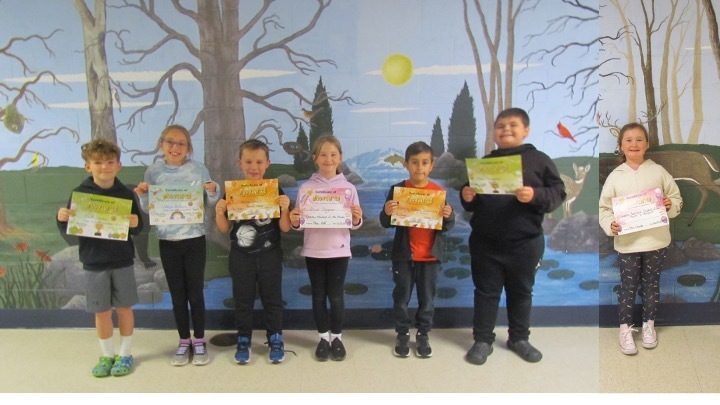 2nd Grade Students of the Month 