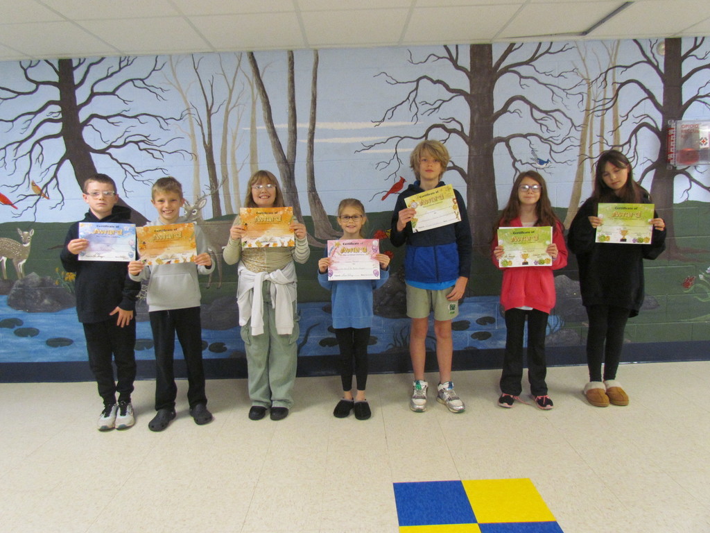 4th Grade Students of the Month 