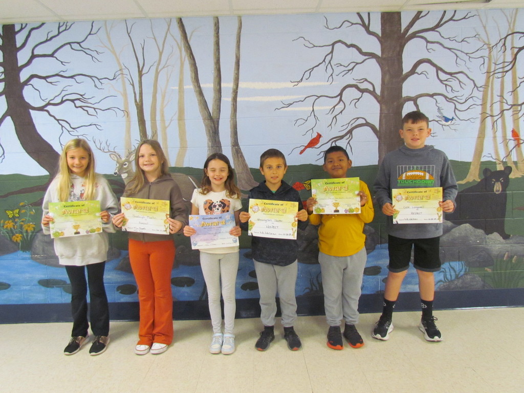 3rd Grade Students of the Month 