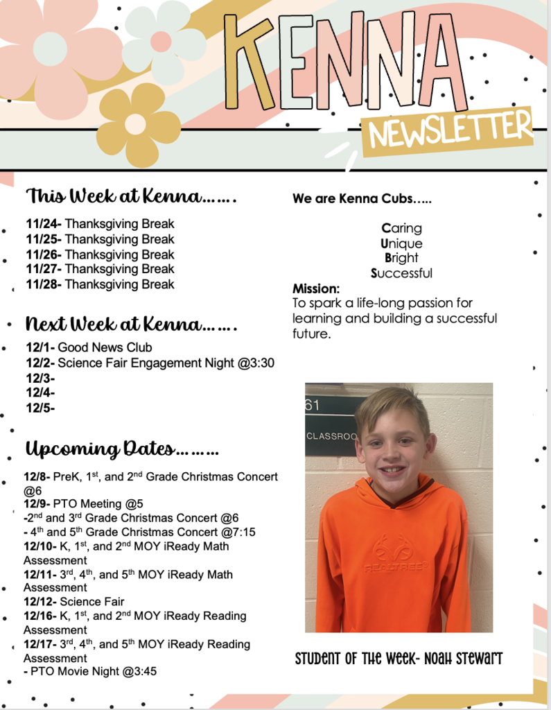 KES Parent Newsletter 12.1.25