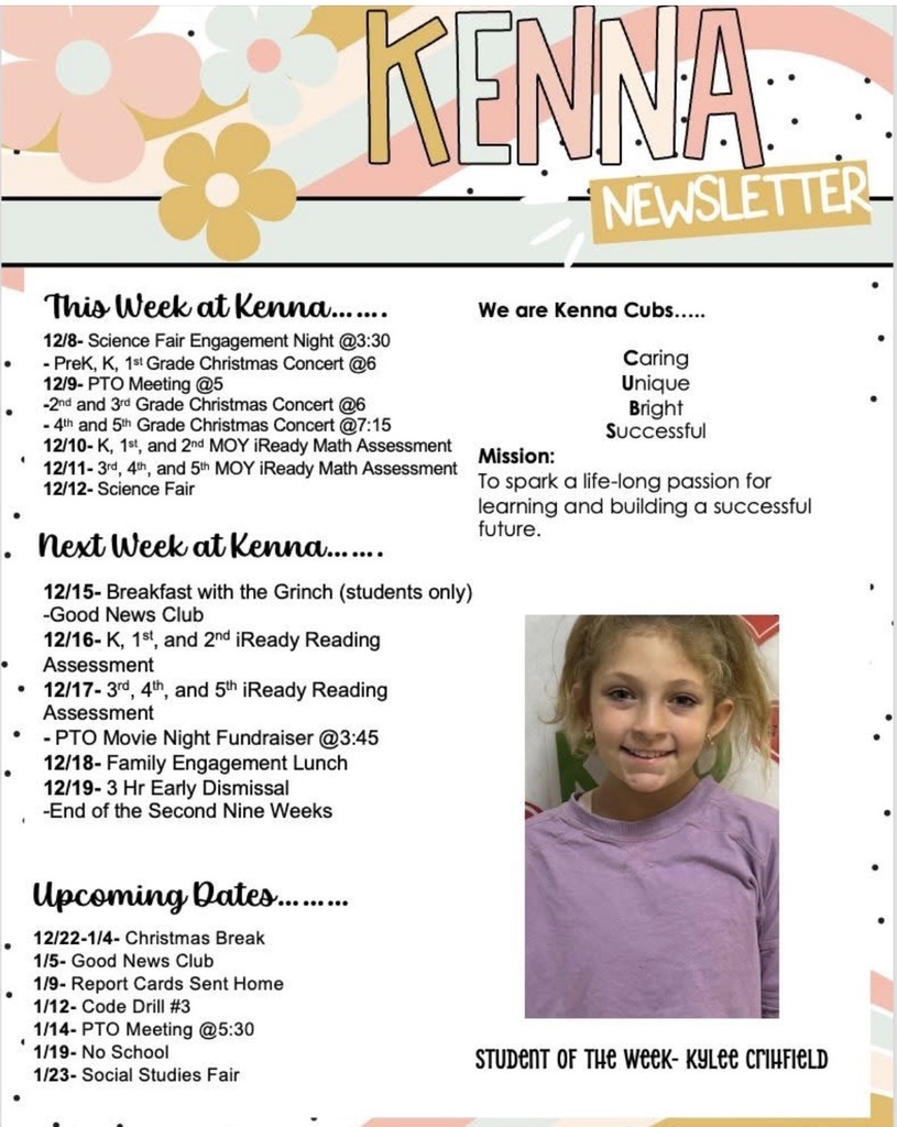 Parent Newsletter 12.8.25