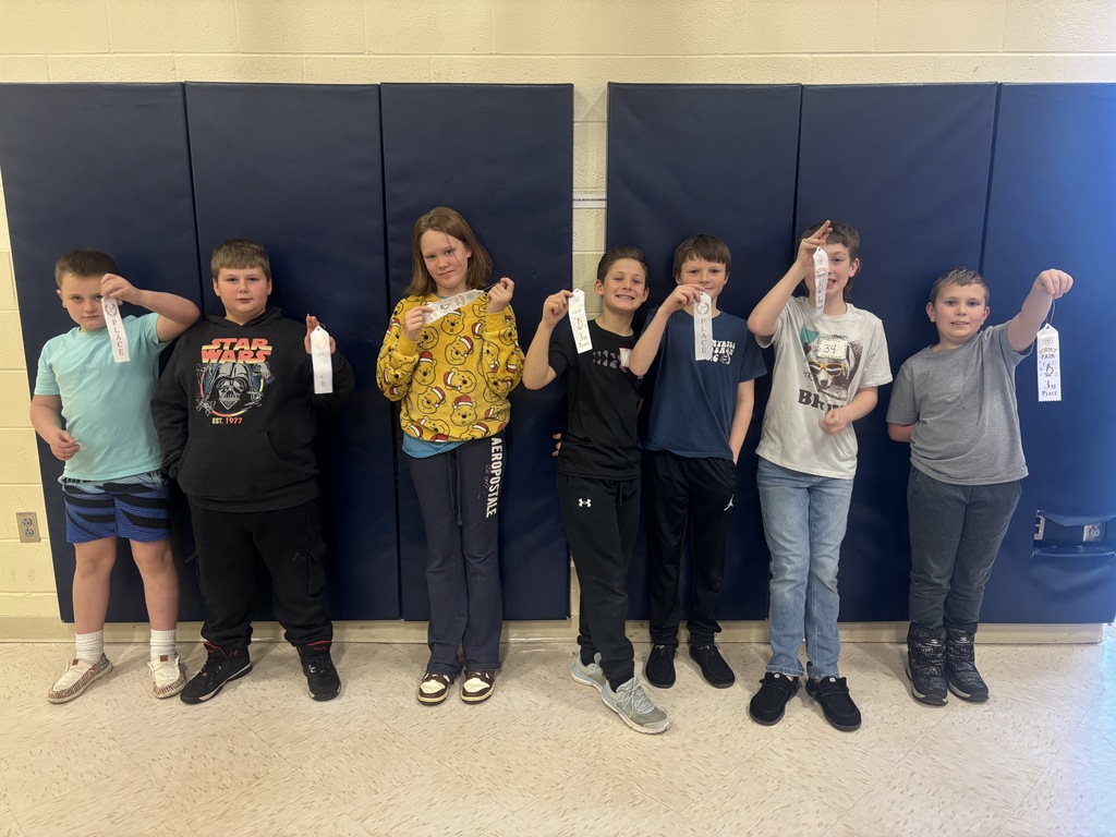 Students who received 3rd in category in the KES Science Fair