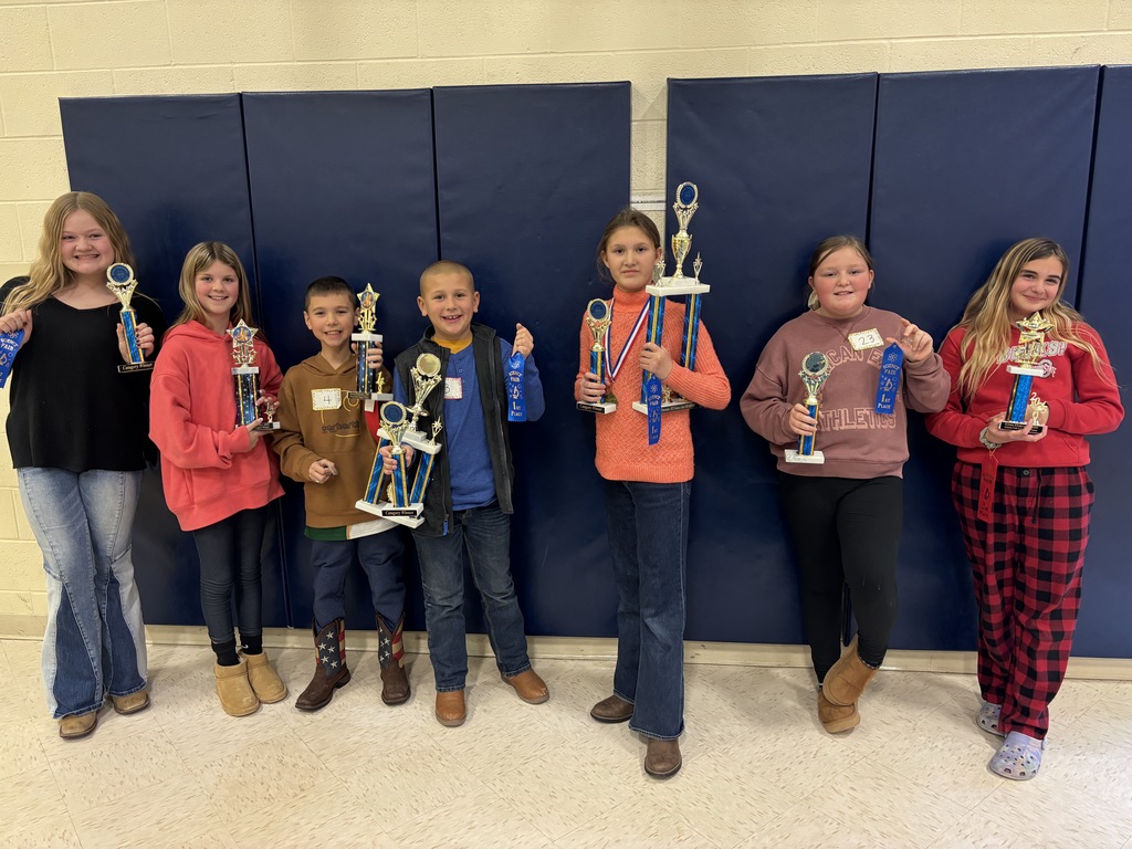 Students who received 1st in category and overall winner placement in the KES Science Fair