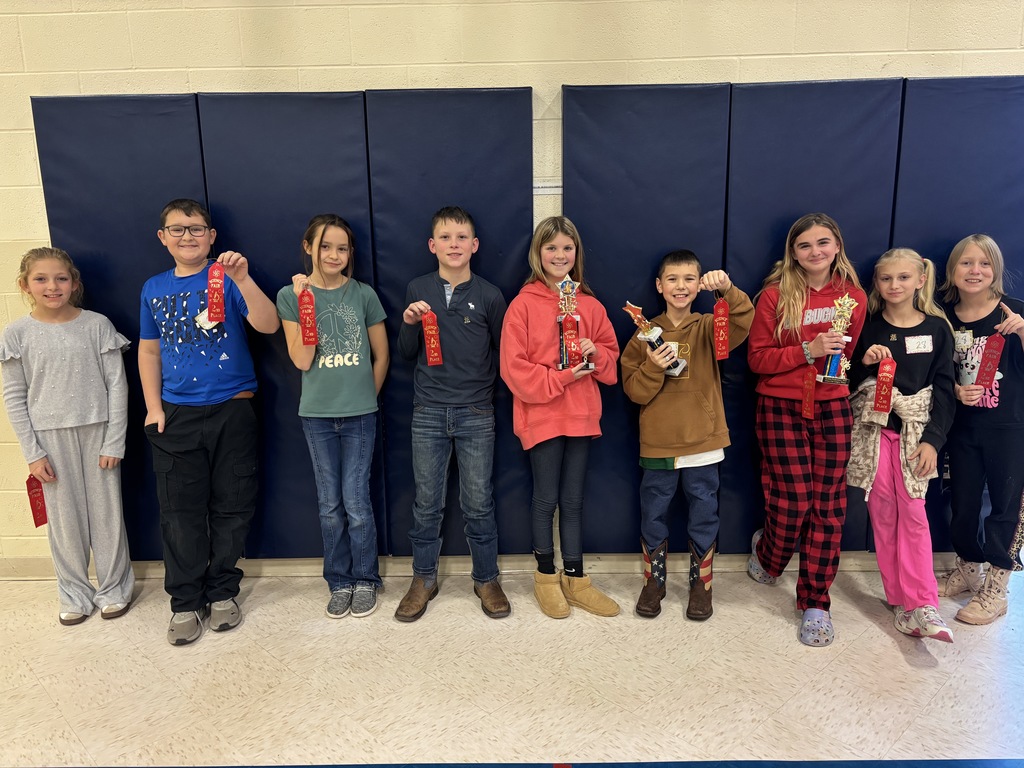 Students who received 2nd in category in the KES Science Fair