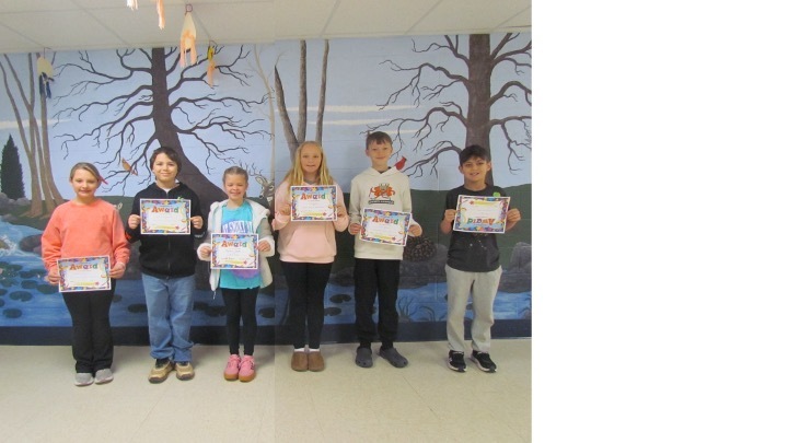 4th Grade Students of the Month 