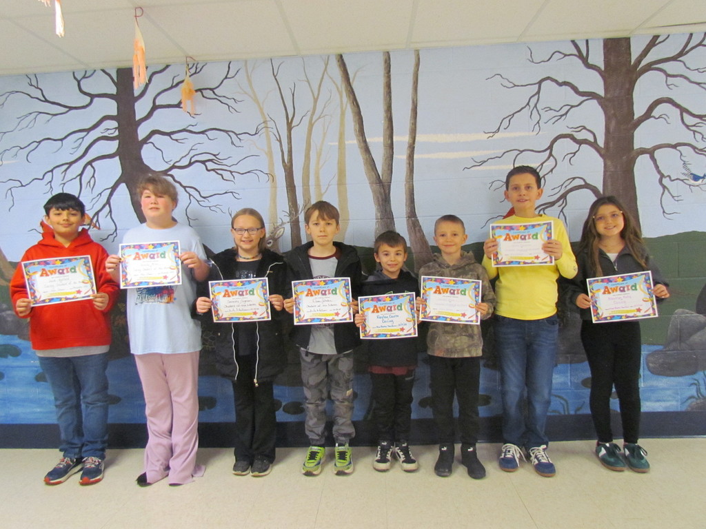 3rd Grade Students of the Month 