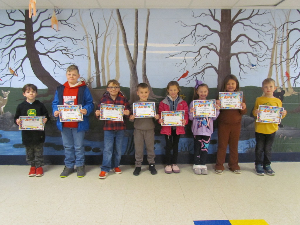1st Grade Students of the Month 