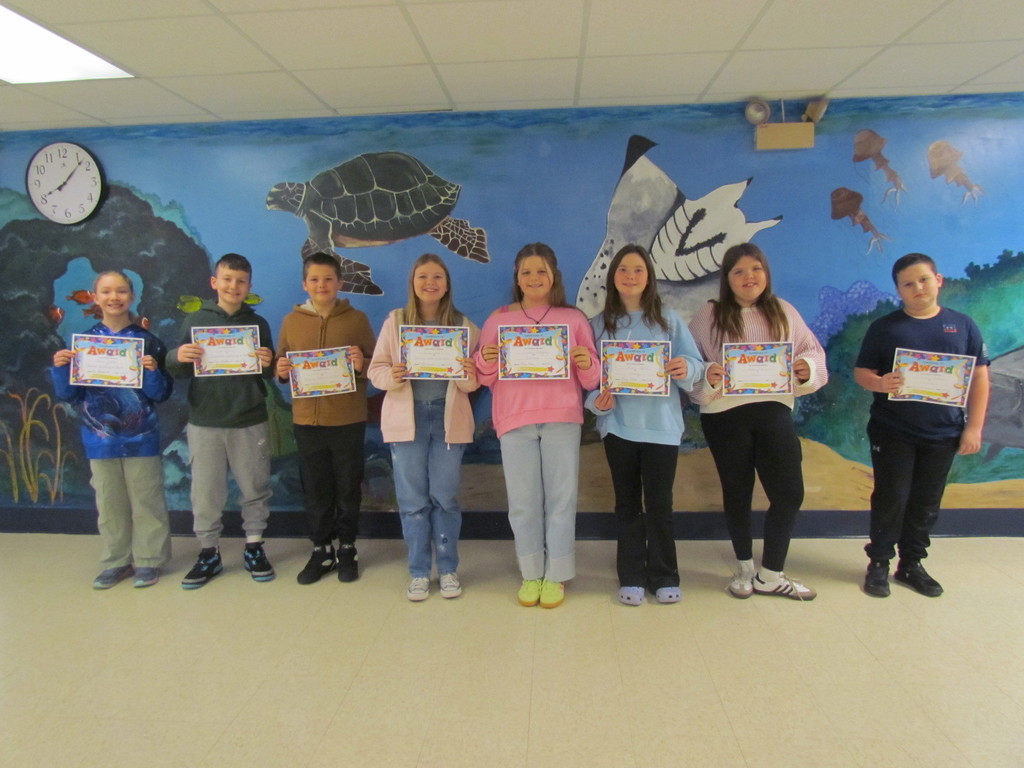 5th Grade Students of the Month 