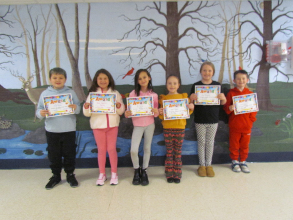 2nd Grade Students of the Month 