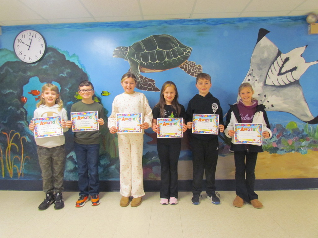 3rd Grade Students of the Month 