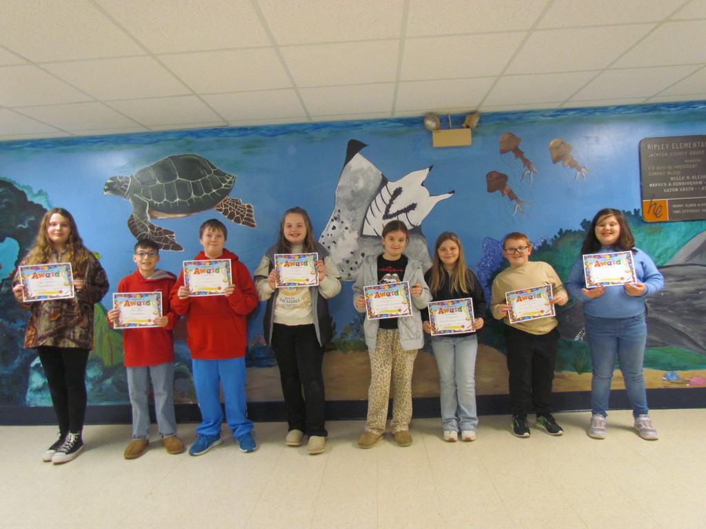 4th Grade Students of the Month 
