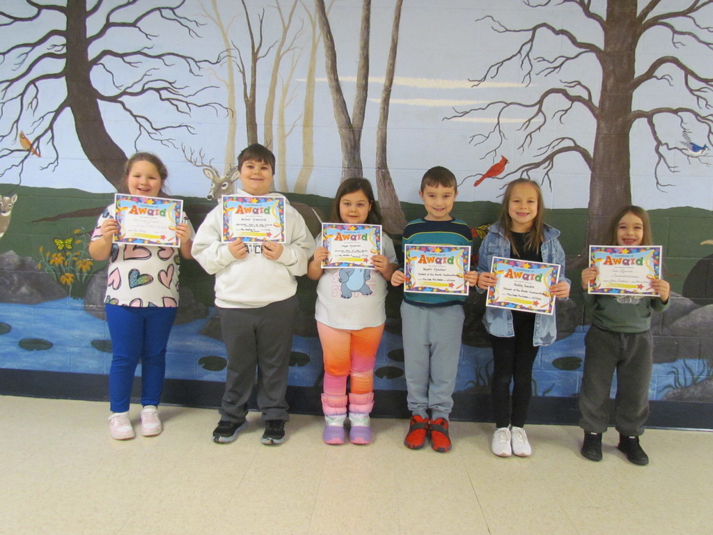 1st Grade Students of the Month 