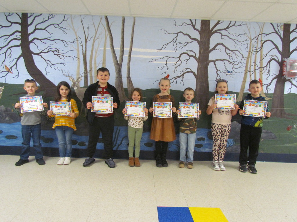 2nd Grade Students of the Month 