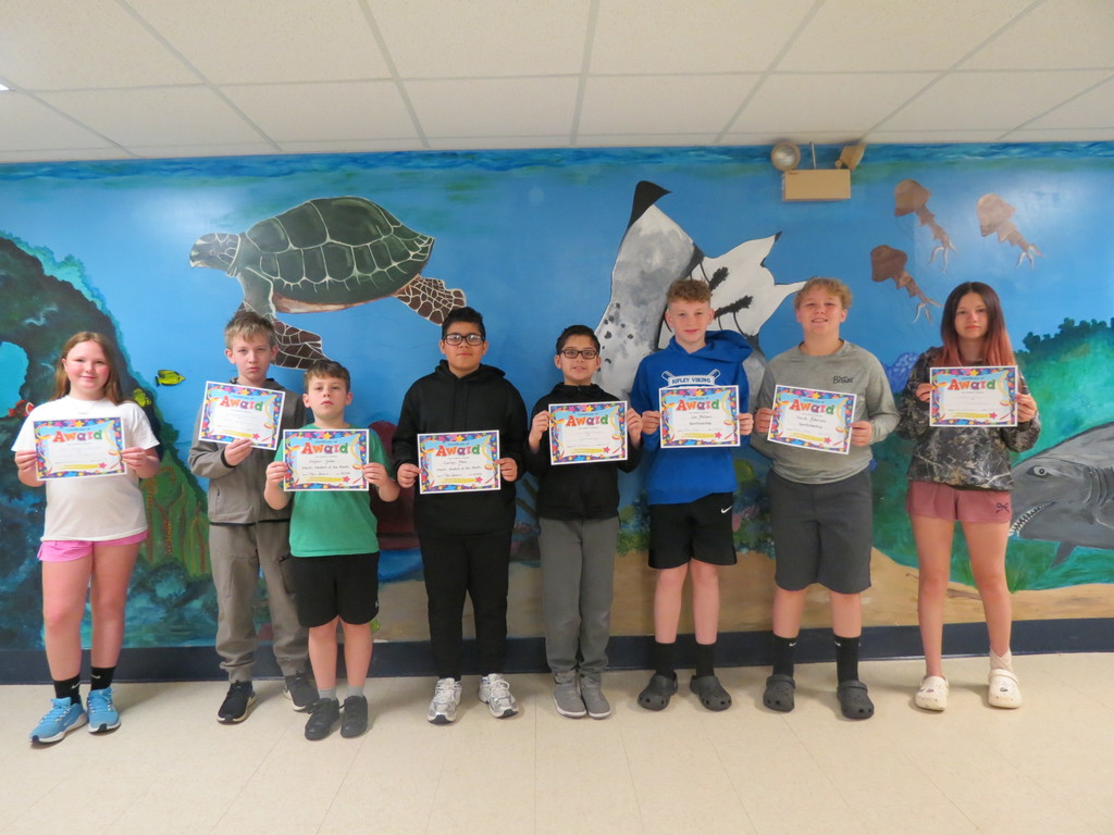 5th Grade Students of the Month 
