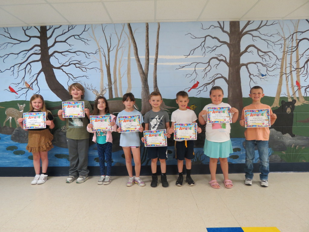 1st Grade Students of the Month 