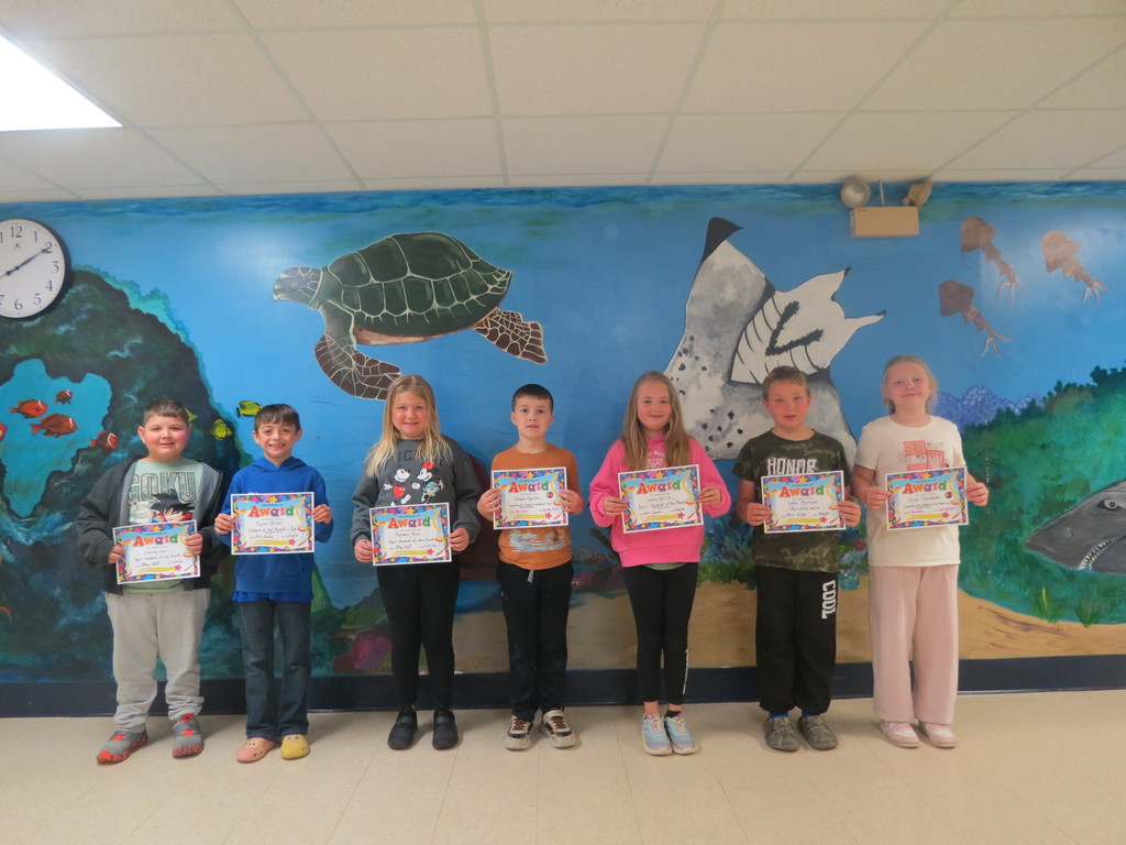 2nd Grade Students of the Month 