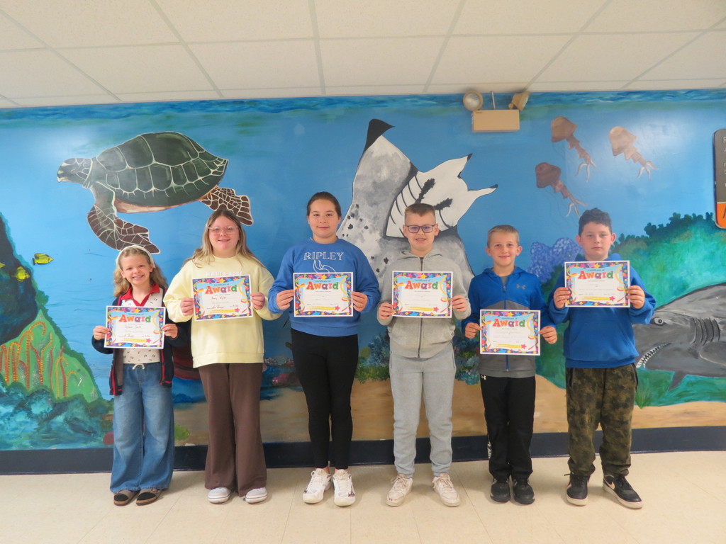 4th Grade Students of the Month 