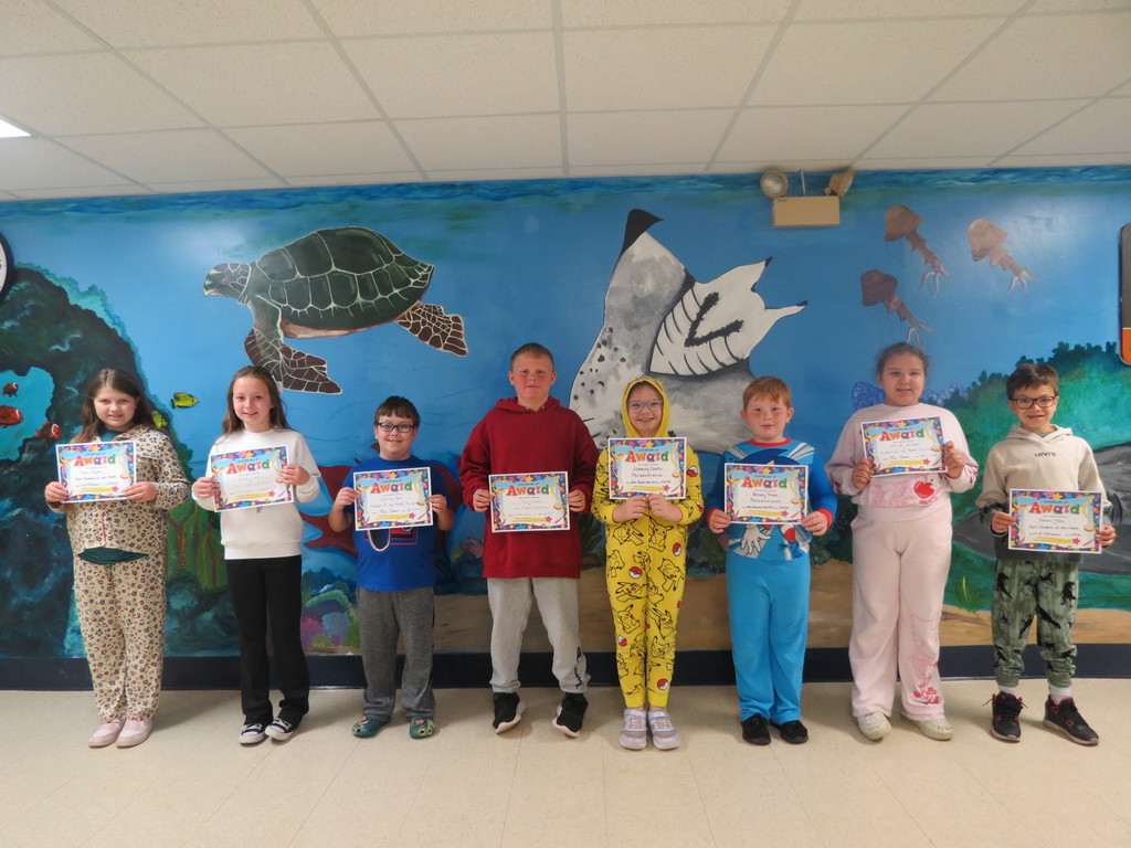 3rd Grade Students of the Month 