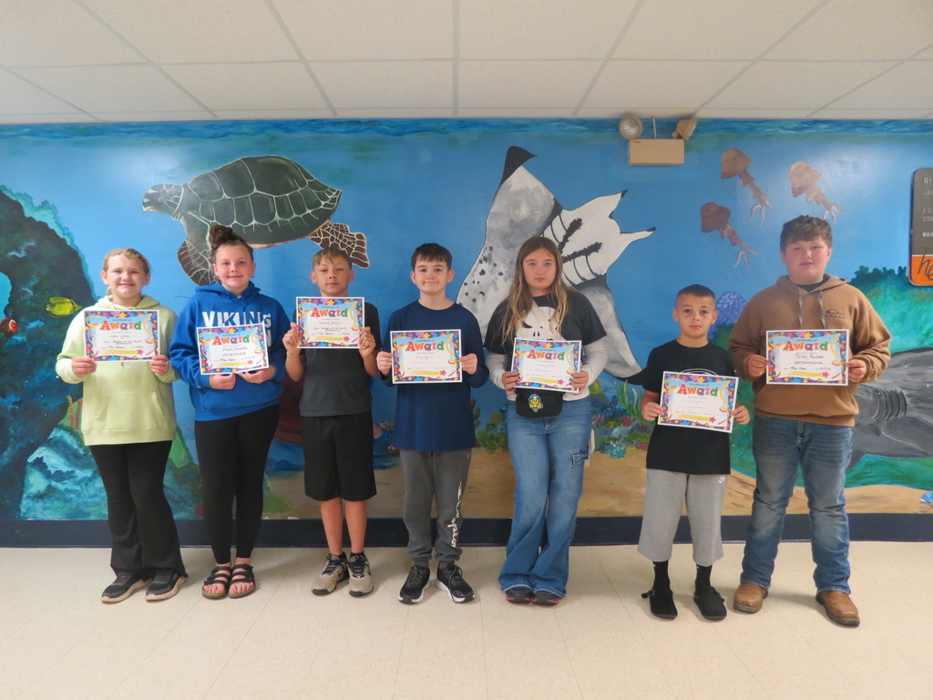 5th Grade Students of the Month 