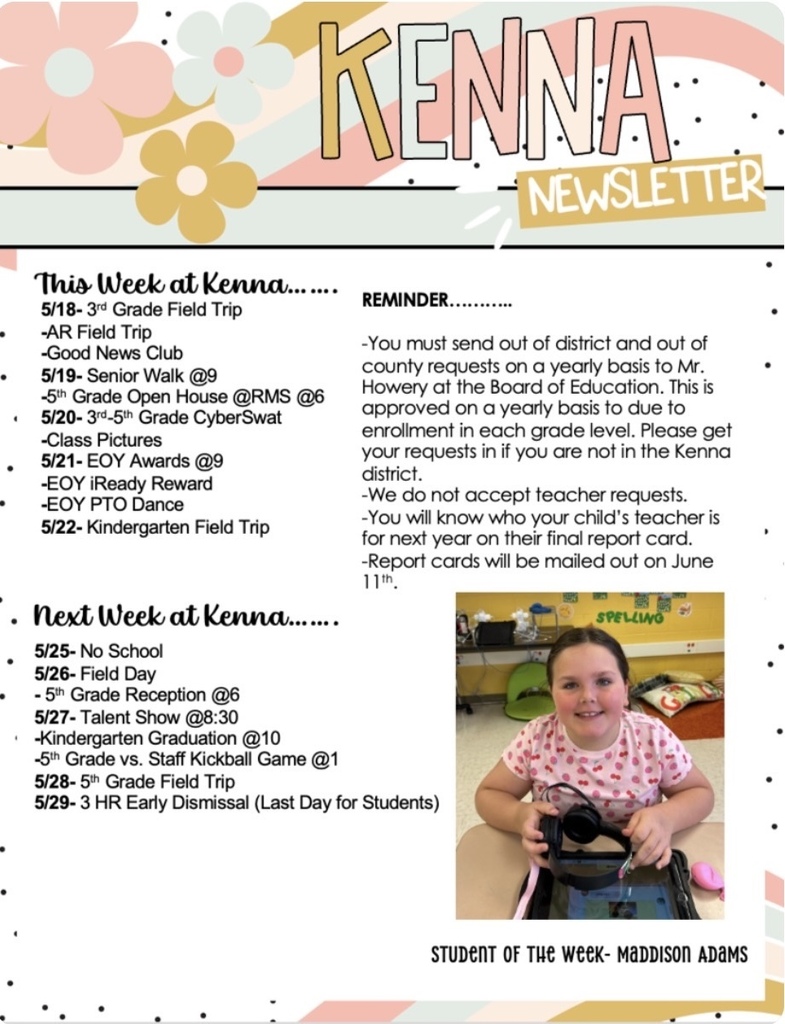 KES Parent Newsletter 5.18.26