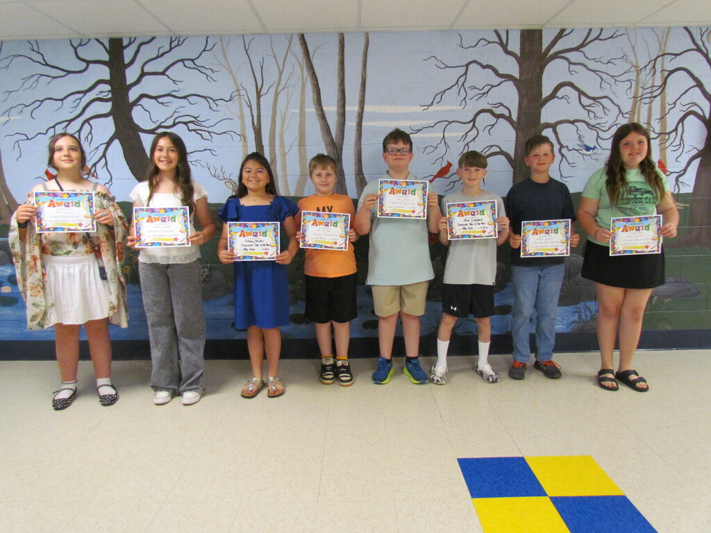 5th Grade Students of the Month 