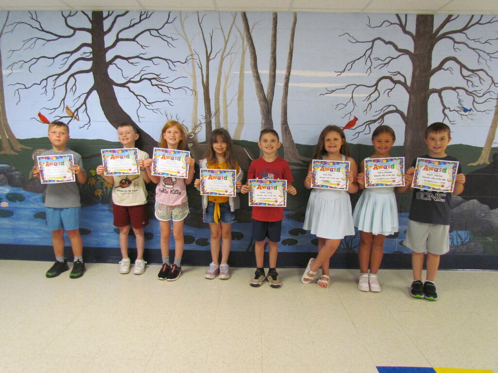1st Grade Students of the Month 