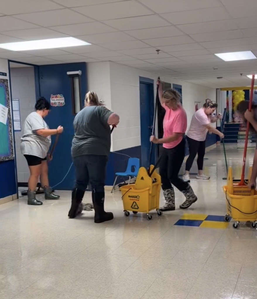 many mopping
