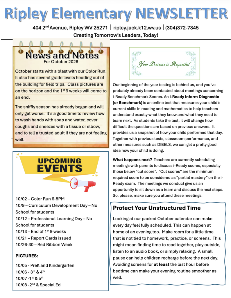 October Newsletter