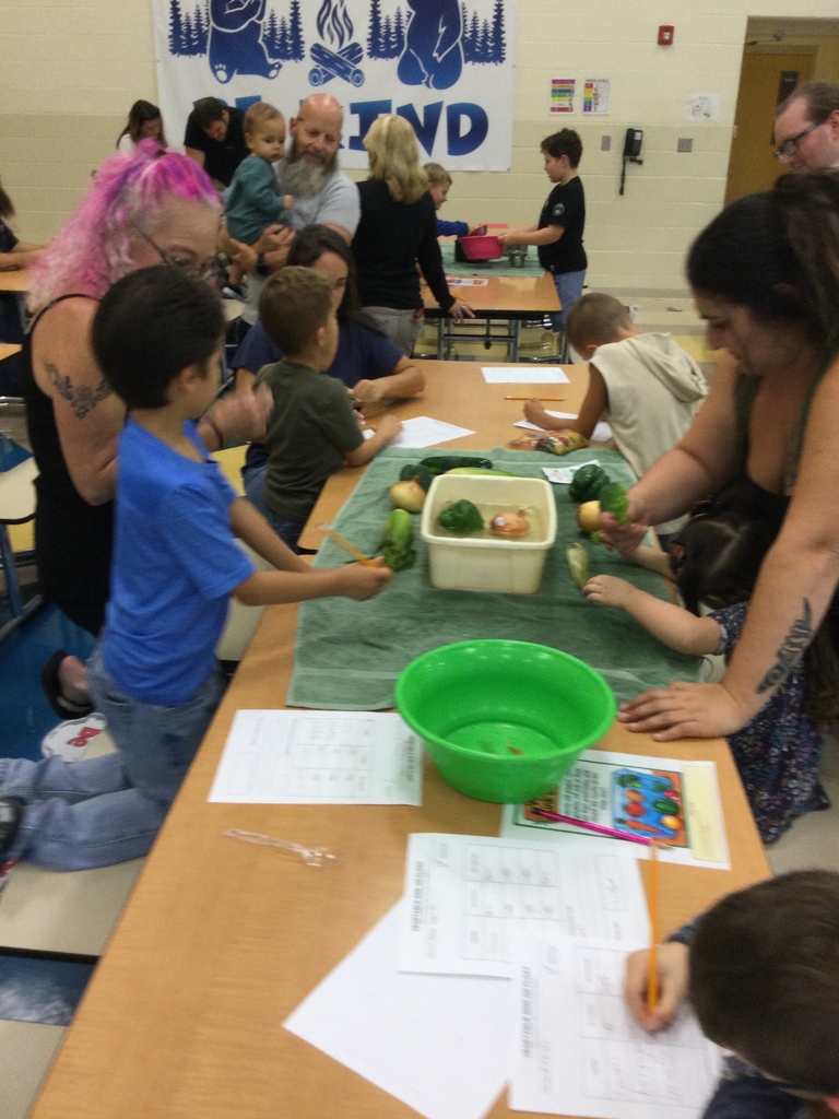 Students making Stone Soup