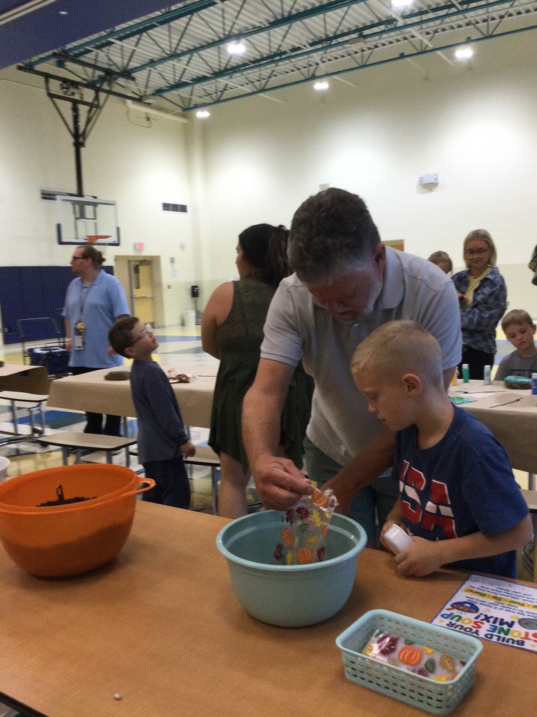 Students making Stone Soup