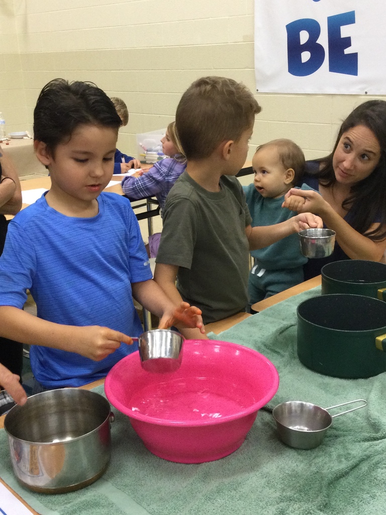 Students making Stone Soup