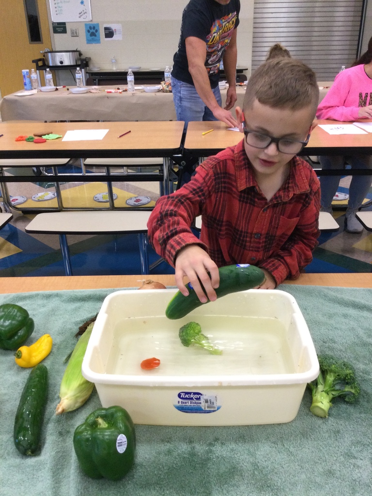 Students making Stone Soup