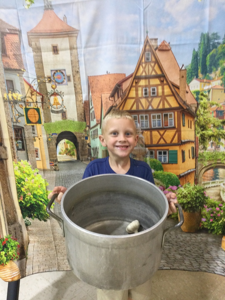 Students making Stone Soup