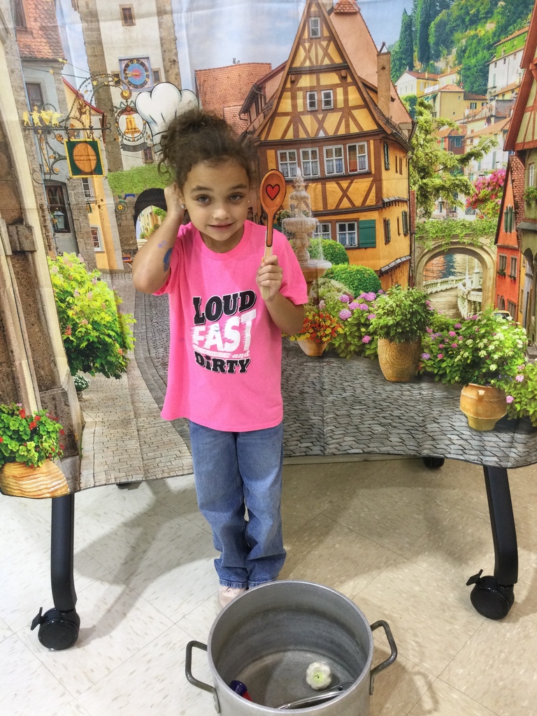 Students making Stone Soup
