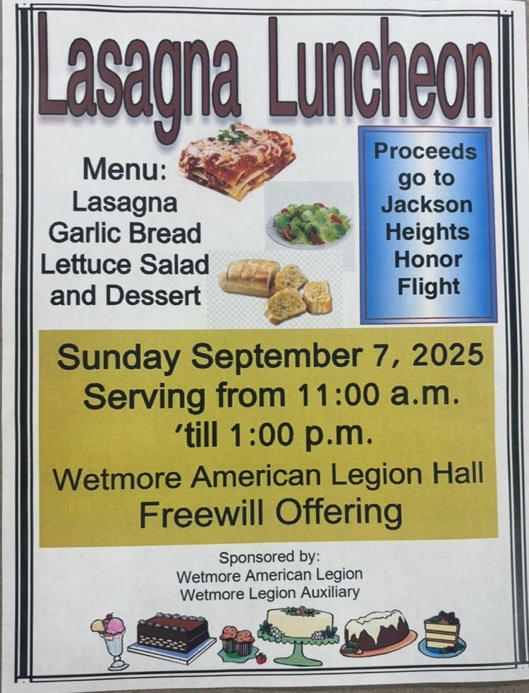Lasagna Luncheon - Proceeds go to Jackson Heights Honor Flight