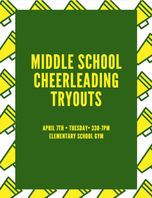 MS Cheer Tryouts