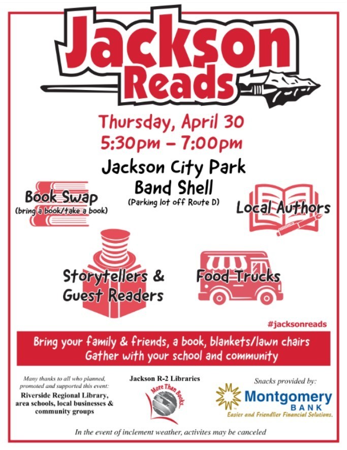 Jackson Reads is April 30th