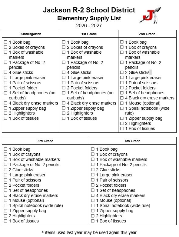 Supply List