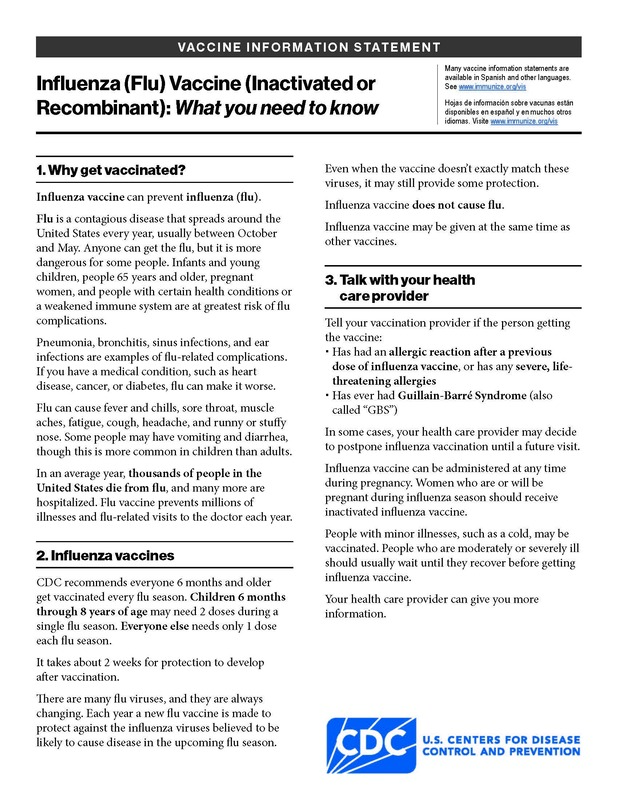 Why to get the Flu Vaccine