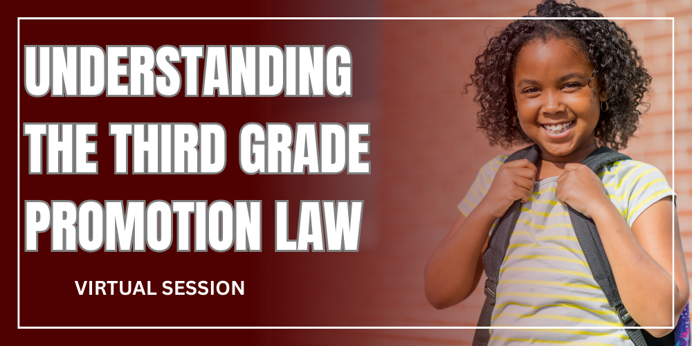 Understanding the Third Grade Promotion Law – Virtual Parent Session