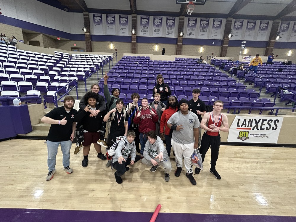 this is a photo of the jacksonville high school wrestling team