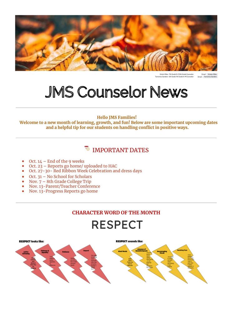 JMS October Counselor News Page 1
