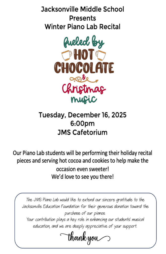 Winter Piano Lab Recital