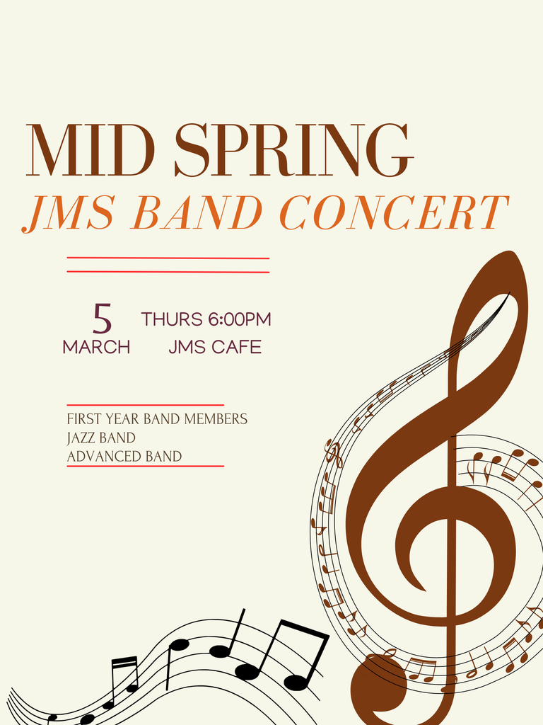 Mid Spring JMS Band Concert