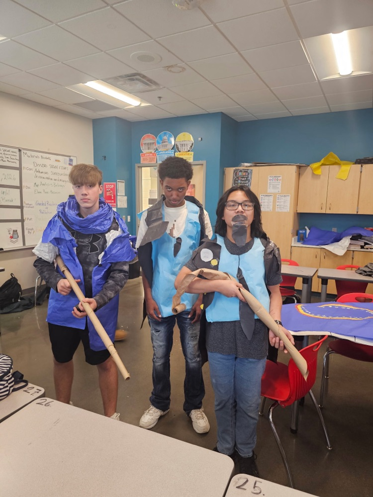 8th grade Accelerated Social Studies reenactment of the Brooks-Baxter War