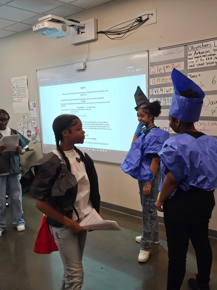 8th grade Accelerated Social Studies reenactment of the Brooks-Baxter War